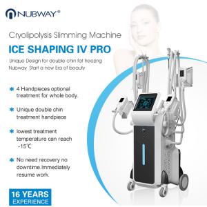 Four handles work simultaneously cryolipolysis body shaping slimming machine