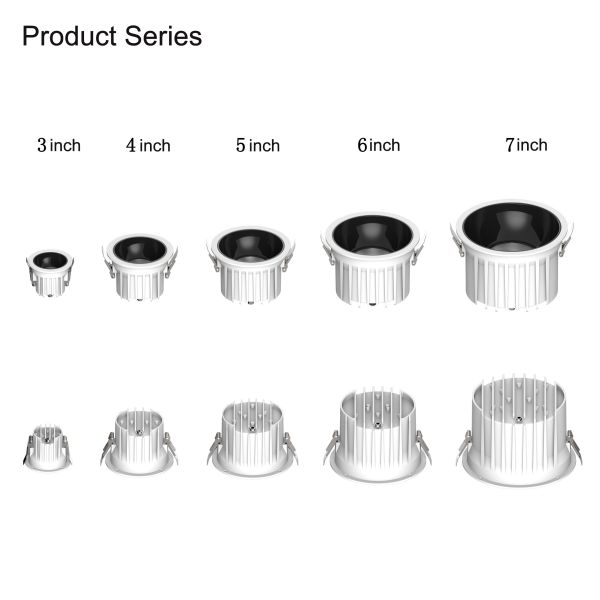 Waterproof Ip65 Recessed Bathroom Lights 80w Power 4000k CCt