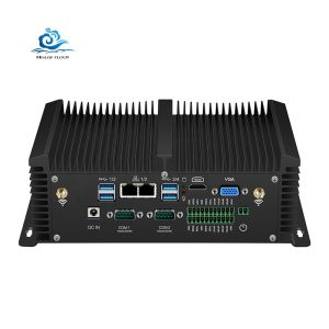 Quality Fanless Industrial PC with All Aluminum Alloy Casing Multiple OS Support and WIFI Intel Core i5 DDR4 RAM for sale