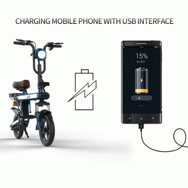 350 Watt Lightweight Electric Bicycle 7.8AH Battery High Carbon Steel Multifunctional