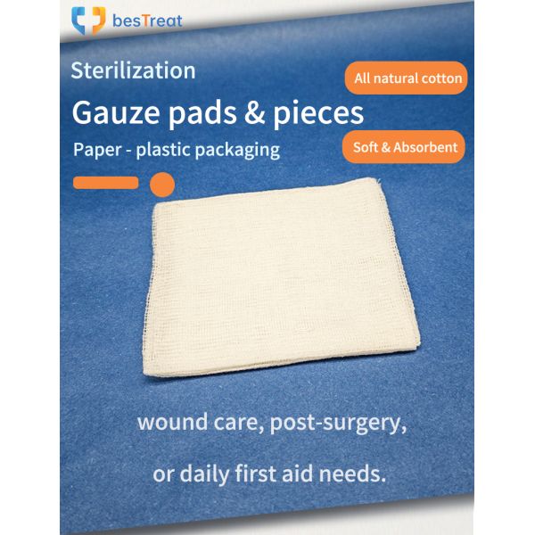 Gauze Pads & Pieces Sterilization Paper-plastic Packaging 40s 19x14 CF4408