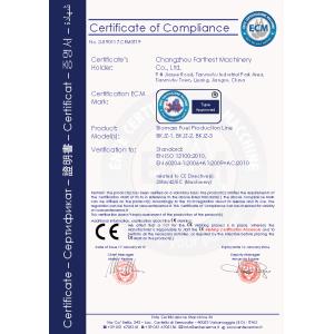 CHANGZHOU FARTHEST MACHINERY CO., LTD. Certifications