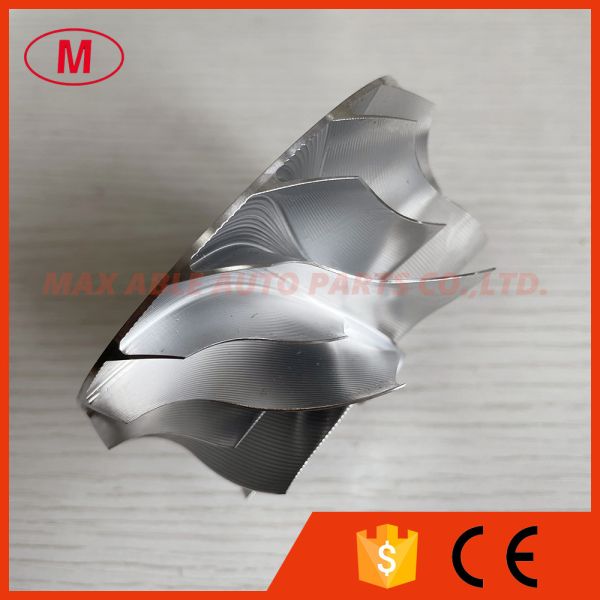 GT35 72.00/88.00mm 8+8 blades Point Milling Snake Curve turbo milling/aluminum 2618/billet compressor wheel