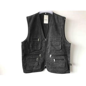 Mens classic vest in 100% polyester washed fabric, S-3XL, 4 colors can be chose