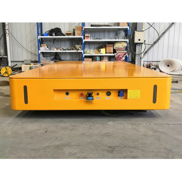 Four Wheels Cargo Material Transfer Cart Heavy Duty Transport Trolley Robotic