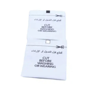 hote sale Woven RF Fabric Label Eas RF Security Anti Theft pocket tag , RF