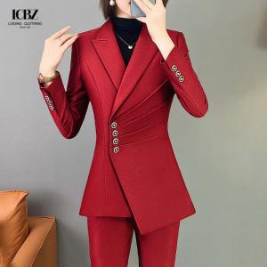 China Skirts Suits Closure Type Single Button Two Pieces Formal Ladies Business Woman Suit on sale