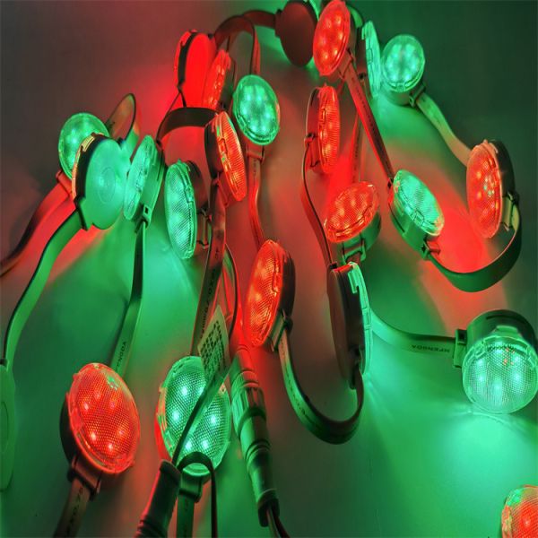 40mm Single Color DC24V IP67 SMD3535 LED Node Dot String Pixel Point Lights for Facade Lighting