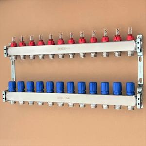 12 Circuits stainless steel radiant floor heating manifold