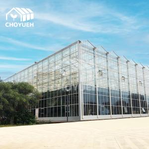 Water Resistance Glass Sheltered Greenhouse For Plant Cultivation