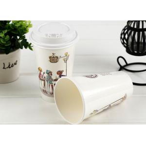 Custom Printed Disposable Coffee Paper Cups FDA Approved Paper Materials