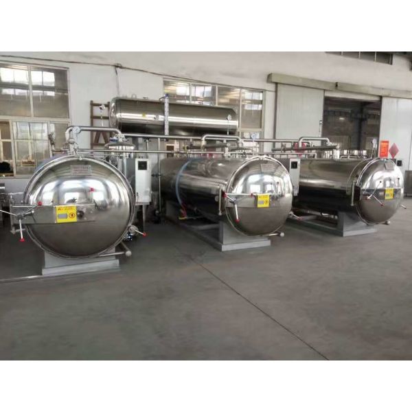 Buy Industrial Food Sterilizer Autoclave High Temperature Water Bath Customized Voltage at wholesale prices