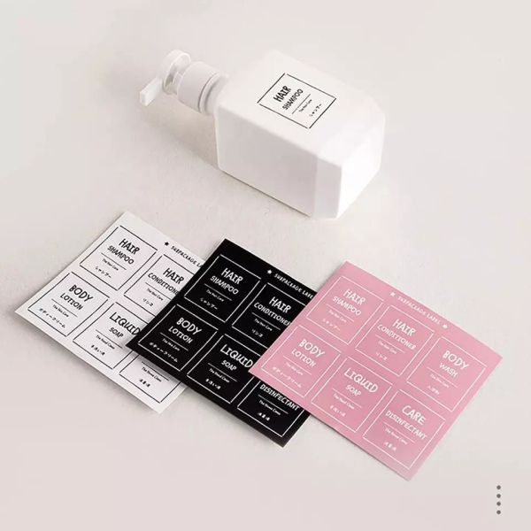 OEM / ODM Self Adhesive Sticker For Cosmetics And Shampoo Bottle