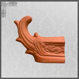 Villa Roofing Material 10mm Spanish Clay Roof Tiles Red Terracotta