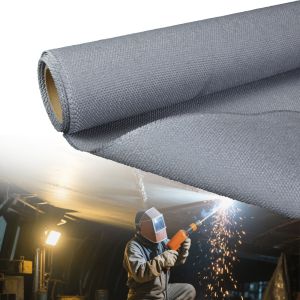 High-Temperature Vemiculite Coated Silica Fiberglass Welding Blanket with 1800C
