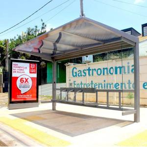 2500 Nits 65inch Outdoor Digital Signage With Fans Cooling System For Bus