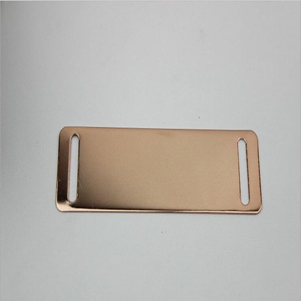 2019 Custom Iron Material Light Gold Shoelace Charm Beads Diy Shoelace Buckles