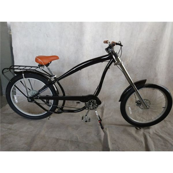 Men's 20-24 Inch Chopper Bike with Fork Suspension and Customizable Options