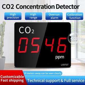 LX975T-A Air Quality Monitor with CO2 Real Time Detection Large LED Display