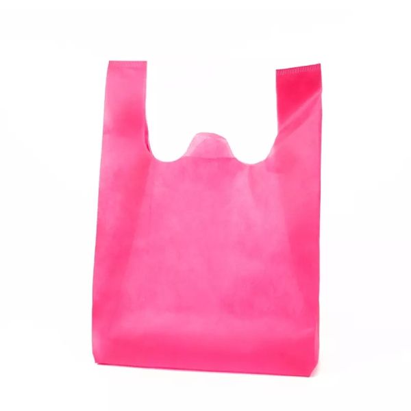 Reusable Die Cut Non Woven Bags Eco Friendly Customized Color