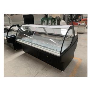 Factory Customized Curved Cooked Food Storage Display Freezer