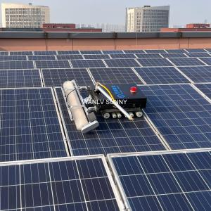 Semi-automatic Solar Panel Cleaning Robot Electric Rotating Brush Customized