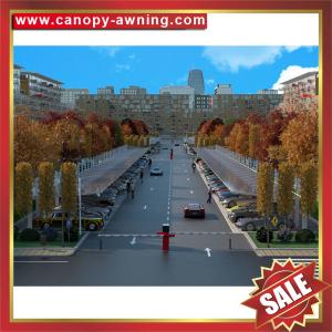 high quality outdoor cantilever polycarbonate aluminum parking bouble cars