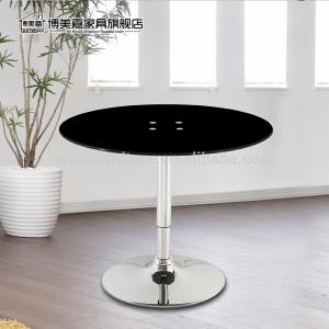 Stainless Steel Base Dining Room Tables With Round Glass Desktop