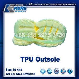 Nontoxic TPU Rubberized EVA Sole , Waterproof Rubber Traction Outsole