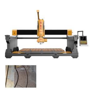 CNC Control 5 Axis Rotating Blade Bridge Cutting Milling Machine For Granite