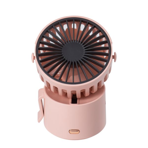 3 Speed Mini Portable Handheld Fan Pivoting Head 3W Living Room Air Circulator
