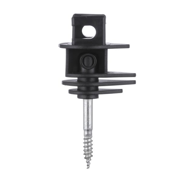 Buy Wood Screw Insulator Black Electric Fencing Wood Post Insulator Screw-In Ring Insulator at wholesale prices