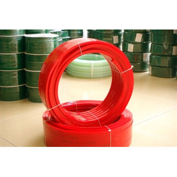 Red / Yellow Wear Resistant Silicone Tube Extrusion , Polyurethane Hose