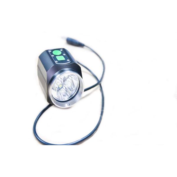 3 Led M019 2300Lm Led Bicycle Headlight , 8.4V Rechargeable Bicycle Led Light