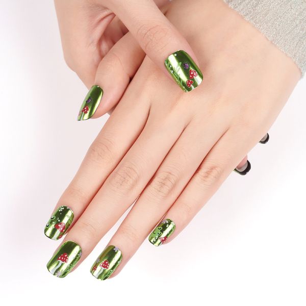 New Product semi-cured gel strips hot selling Chameleon Gel nail stickers