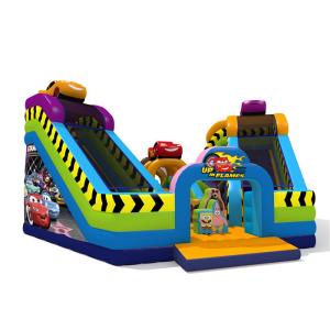 Customized Inflatable Kids Trampoline 0.55mm Pvc Tarpaulin Material