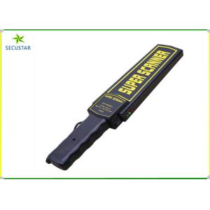 Auto Calibration Security Hand Held Metal Detector Anti Slip Handle In Police