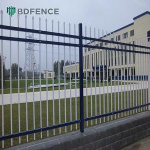With Spikes Tubular Steel Fence Deterrent Feature