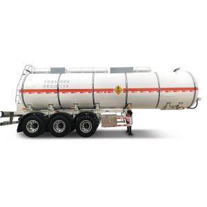 China 43500L 28t Insulated Tanker Trailers For Palm Oil Crude Oil Bitumen on sale