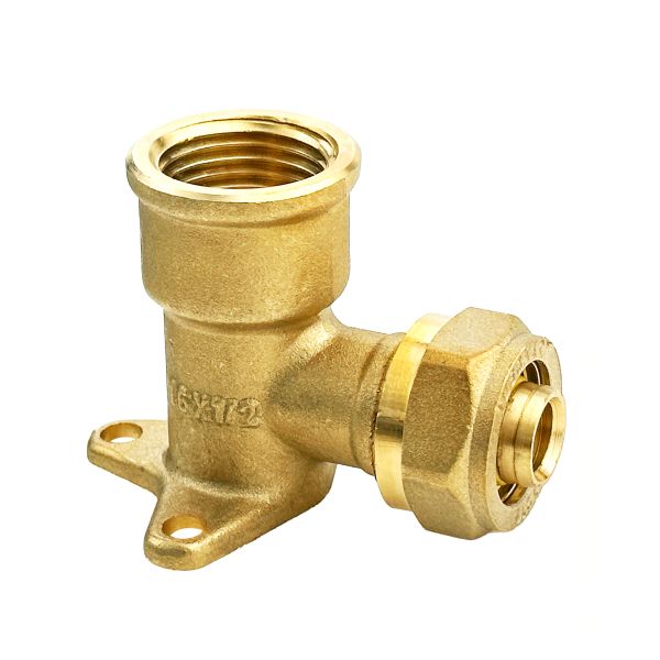 ISO14001 Precision CNC Brass Pipe Fitting Pex Compression Fitting for Drinking