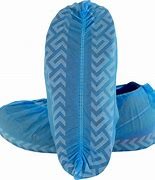 Waterproof Breathable 16*40cm Blue Disposable Shoe Cover