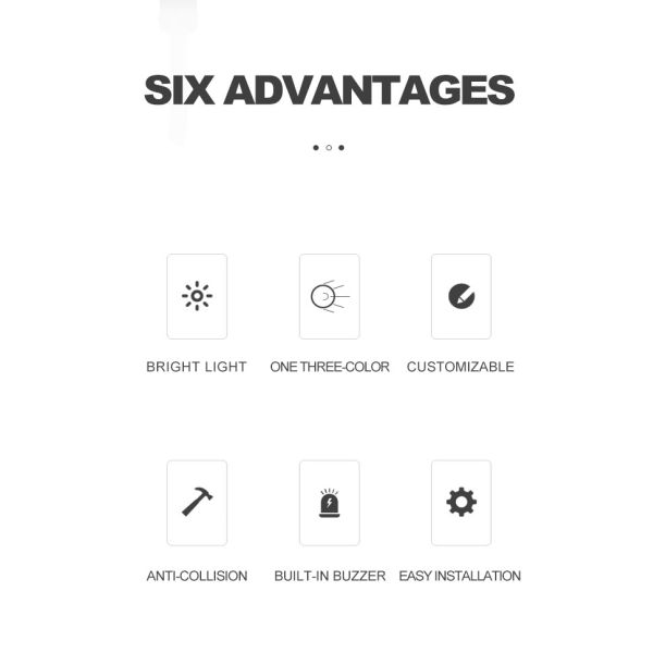 Mini Waterproof LED Indicator Lamp RYG Three Color 12V Stack Light Ce Approved