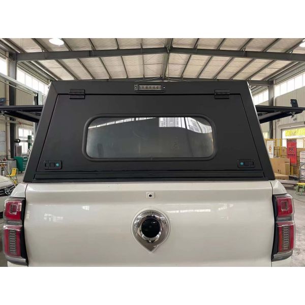 JMC DADAO 4x4 Pickup Truck Canopy High- Black Powder Coated Truck Camper Semi-High Bed