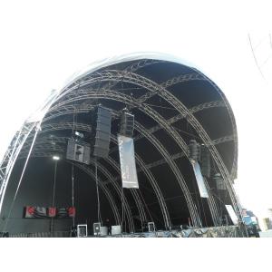 Silver Alloy Aluminum Stage Truss / Metal Roof Trusses For Lighting