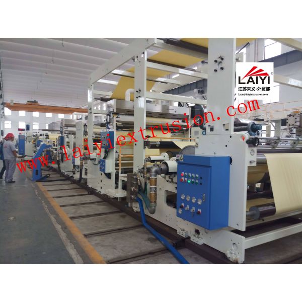 Plastic Film PE Extrusion Paper Coating Machine , Aluminum Foil Poly Coating Machine