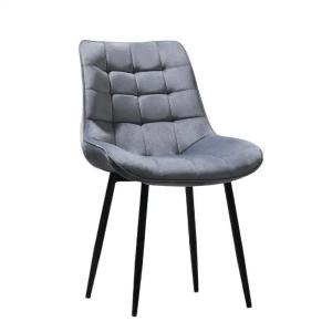 Velvet Upholstered Dining Chair 48x48x84cm Washable Fabric