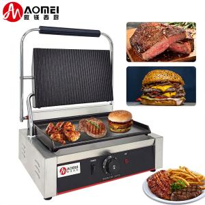 Non-stick Grill Plates Electric Panini Sandwich Grills Machine Stainless Steel