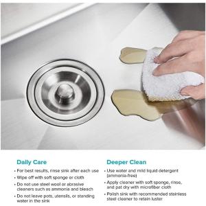 30x22 Drop In Top Mount Stainless Steel Kitchen Sink Basin