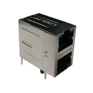 Quality 71F-1201GYD2NL 2x Magnetic RJ45 Jack LPJ17402AHNL 100Base-T Ethernet for sale