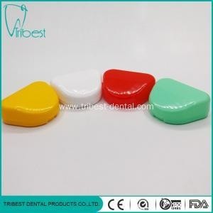 Buy 77.6x66x27mm Colorful Compact Dental Denture Box at wholesale prices